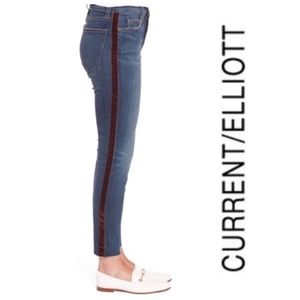 Current / Elliot High Waist Stiletto Ankle Raw Hem